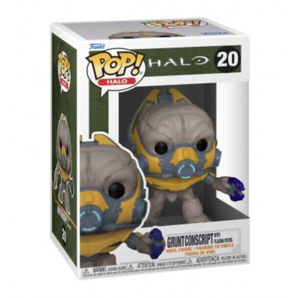 🔥Funko Pop! Halo: Grunt Conscript with Plasma Pistol #20 BNWT🔥 - Picture 1 of 2